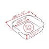 Форма для запекания квадратная 28см h=6,5см V=2,7л (внутр. размер 22,5см), GREEN FOREST, Peugeot, изображение 4