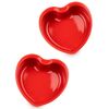 Набор из 2-х форм для запекания "Сердце" Heart, 13,4 х 13,2 см, красный, Peugeot, изображение 2