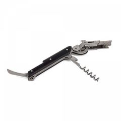 Штопор многофункциональный, нержавеющая сталь, черный, CLAVELINE NOIR PEUGEOT, Франция