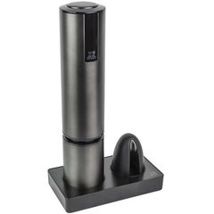 Штопор электрический темно-серый; нерж. сталь + обрезатель фольги в подарочной упаковке, ELIS TOUCH, Peugeot