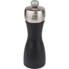 Мельница для соли 15 см, бук, цвет черный, FIDJI PEUGEOT, Франция