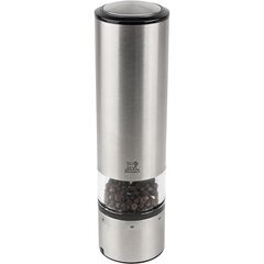 Мельница для перца электрическая на батарейках 20 см, акрил, нержавеющая сталь, ELIS SENSE PEUGEOT, Франция