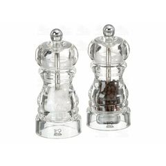 Набор мельниц для перца и соли 12см, акрил, три степени помола, NANCY PEUGEOT, Франция
