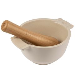 Ступка 550 мл 16,8 см h=7,6 с пестиком (внутр. размер 13,5 см), ECRU, Peugeot