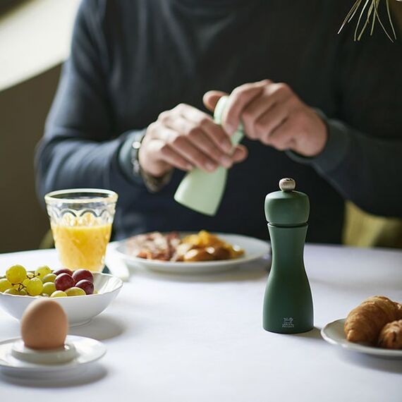 Набор из 2-х мельниц для специй 15 см, бук, цвет изумрудный/салатовый, TAHITI PEUGEOT, Франция, изображение 4