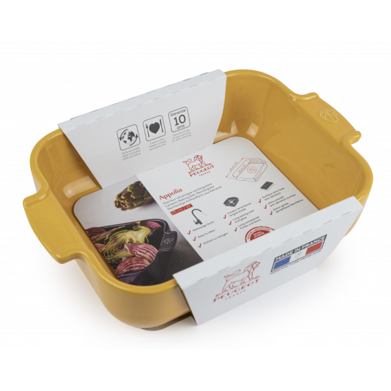 Форма для запекания прямоугольная SAFFRON YELLOW 1,4 л, 25 х 15,5 см, желтый, Peugeot, изображение 2
