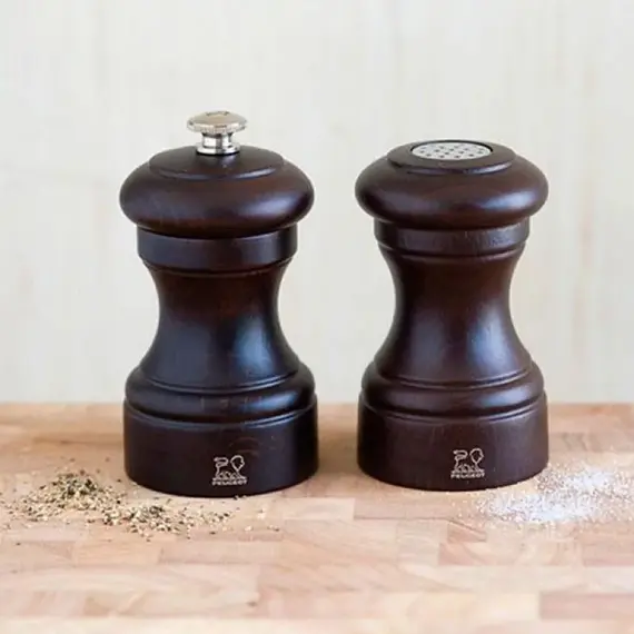 Солонка  9 см, бук, темное дерево, BISTRO PEUGEOT, Франция, изображение 5