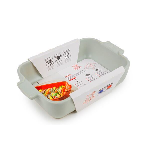 Прямоугольная форма для запекания 3,8 л, 36х22 см, h=6,8 см, SAGE GREEN, Peugeot, изображение 2