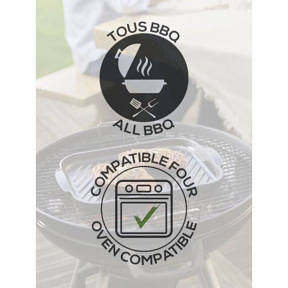 Блюдо в форме полумесяца 43х30 см, h 5,5 см, GRILL TO TABLE, Peugeot, изображение 3