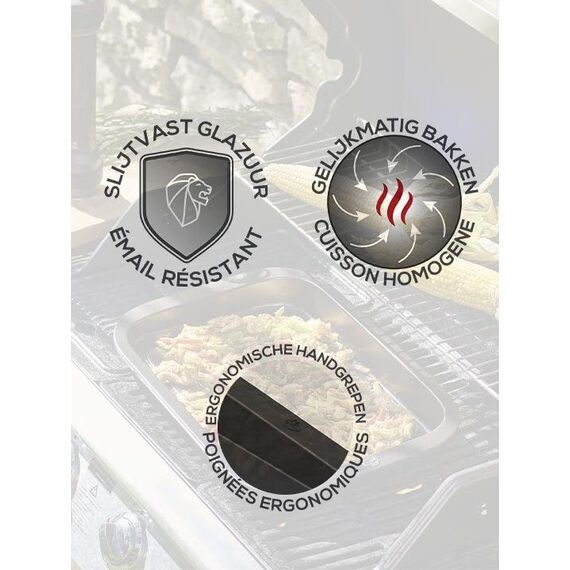 Блюдо прямоугольное 43х30 см, h 5,5 см, GRILL TO TABLE, Peugeot, изображение 2