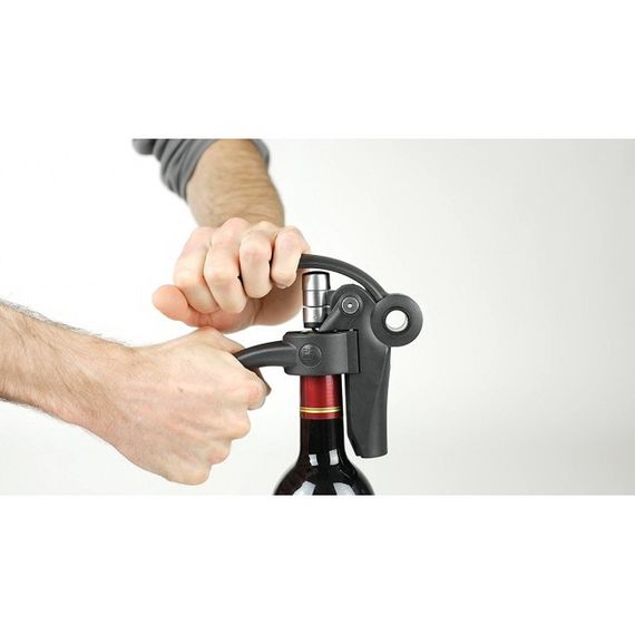 Штопор для вина механический, пластик, черный, BALTAZ PEUGEOT, Франция, изображение 4