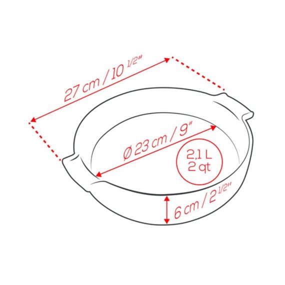 Форма для запекания круглая Blue, 34 см, синяя, Peugeot, изображение 3