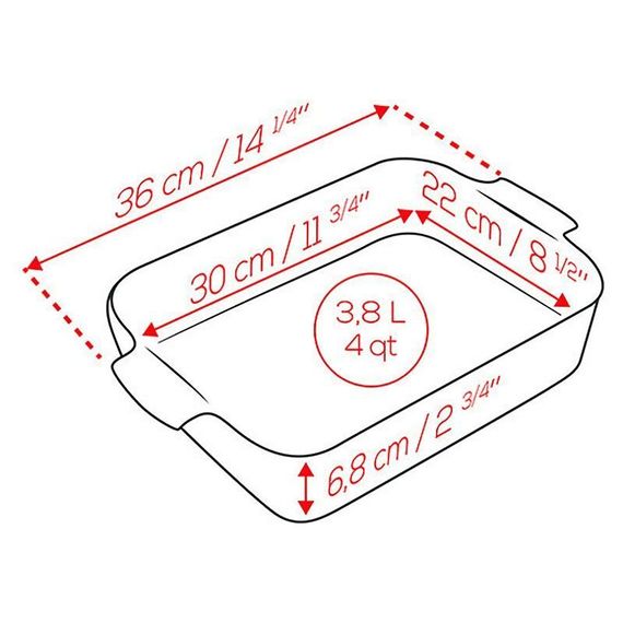 Форма для запекания прямоугольная ECRU 3,8 л, 36 х 22 см, слоновая кость, Peugeot, изображение 4