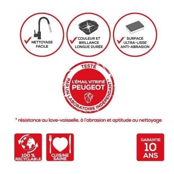 Форма для запекания "Сердце" Heart, 25,8 х 25 см, красный, Peugeot, изображение 7