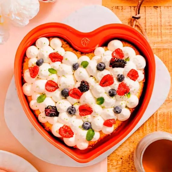 Форма для запекания "Сердце" Heart, 25,8 х 25 см, красный, Peugeot, изображение 4