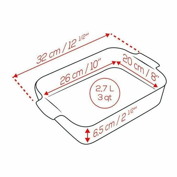 Форма для запекания прямоугольная EGGPLANT 2,7 л, 32 х 20 см, фиолетовый, Peugeot, изображение 3