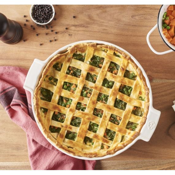 Форма для пирога ECRU 2,2 л, 33 см, слоновая кость, Peugeot, изображение 3