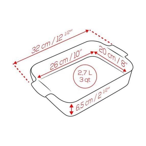Форма для запекания прямоугольная, 32x20 см, серый, Peugeot, изображение 5