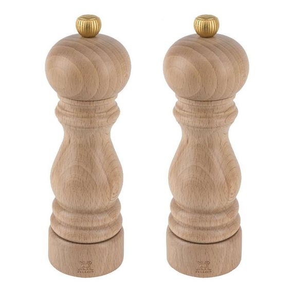 Набор из 2-х мельниц для соли и перца 18 см, дерево, светло-коричневый, PARIS SELECT PEUGEOT, Франция