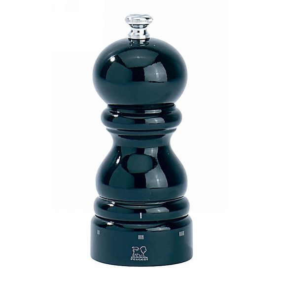 Мельница для перца 12 см, дерево, черный лакированный, PARIS SELECT PEUGEOT, Франция
