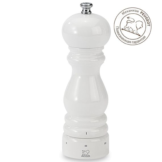 Мельница для соли 18 см, дерево, белый лакированный, PARIS SELECT PEUGEOT, Франция