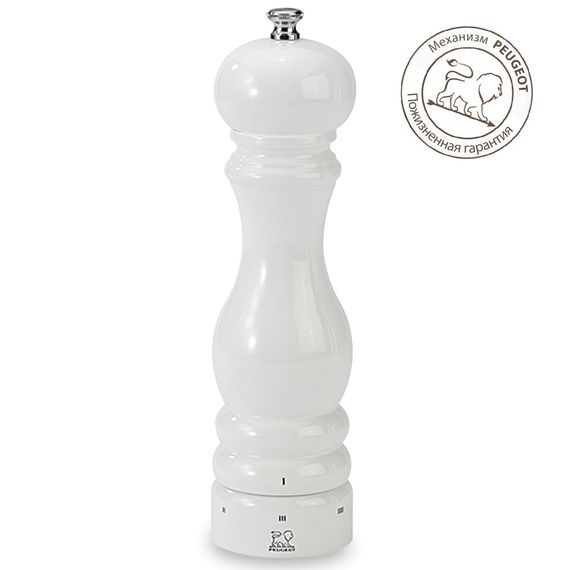 Мельница для перца 22 см, дерево, белый лакированный, PARIS SELECT PEUGEOT, Франция