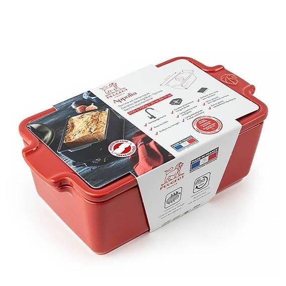 Форма для запекания с крышкой и прессом, 20х11 см, красный, Peugeot, изображение 3