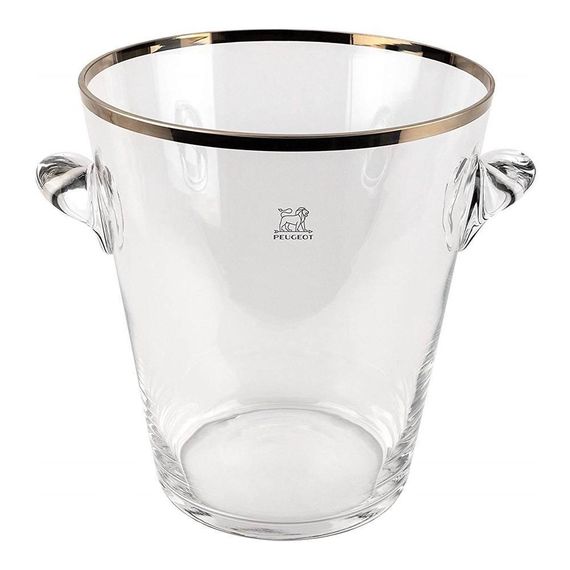 Ведро из стекла для льда под шампанское, высота: 22 см, с платиновой кромкой, 220075, PEUGEOT VIN, Франция, изображение 7