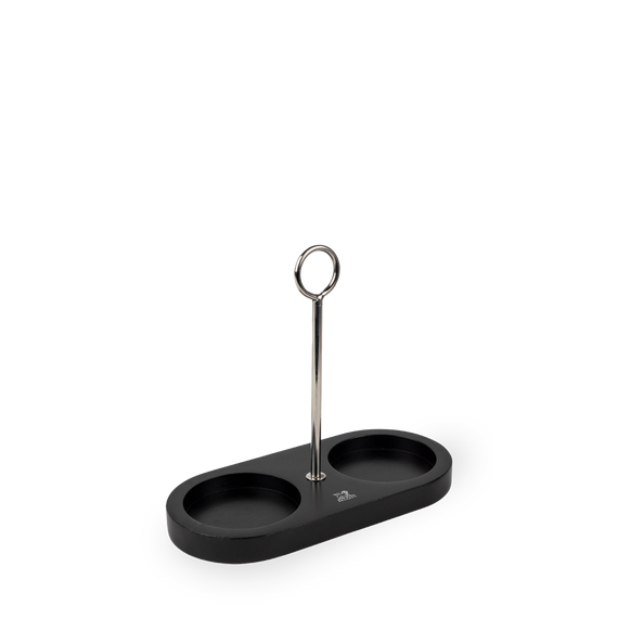 Подставка для мельниц диаметром 6,5 см, бамбуковая черная,  L 18,7 см, h 1,6 см, LINEA PEUGEOT, Франция