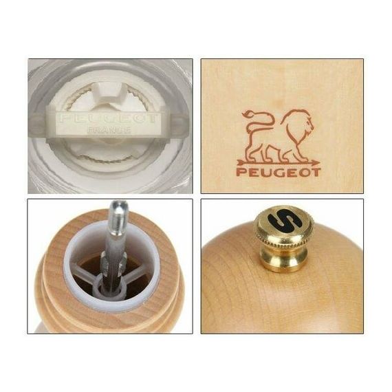 Мельница для соли 12 см, дерево, светло-коричневый, PARIS PEUGEOT, Франция, изображение 3