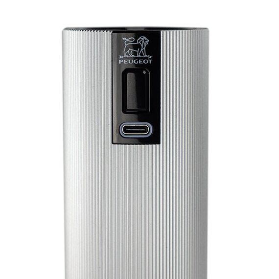 Мельница для соли электрическая с USB зарядкой 15 см, алюминий, цвет графит, LINE PEUGEOT, Франция, изображение 2