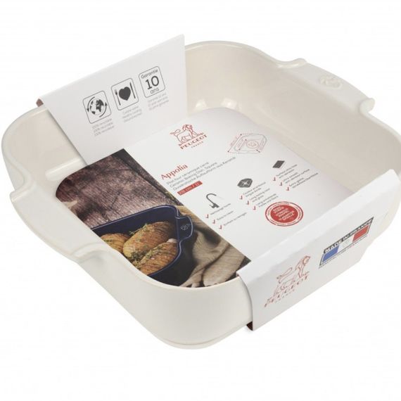 Форма для запекания квадратная ECRU 2,7 л, 28 см, слоновая кость, Peugeot, изображение 2