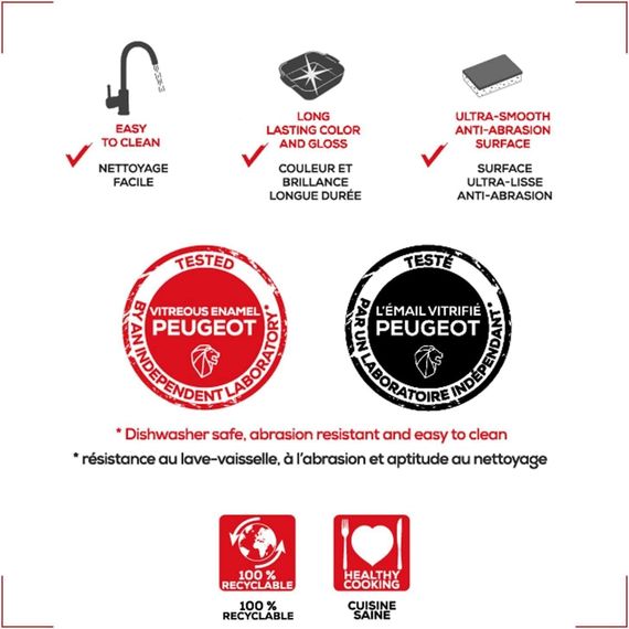 Форма для запекания квадратная, 28 см, голубой, Peugeot, изображение 5