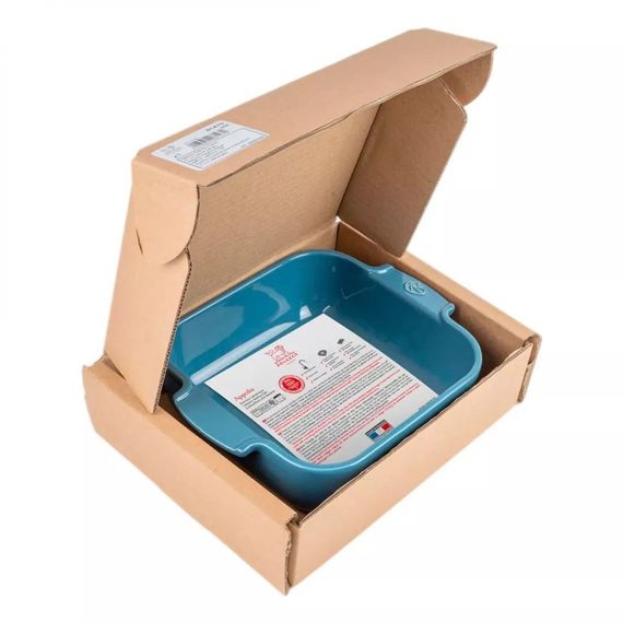 Форма для запекания квадратная, 28 см, голубой, Peugeot, изображение 2