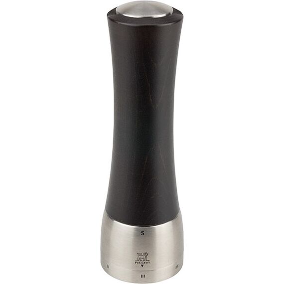 Мельница для соли 21 см, бук, темное дерево, MADRAS PEUGEOT, Франция