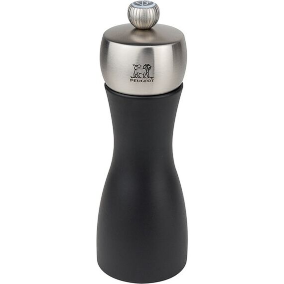 Мельница для соли 15 см, бук, цвет черный, FIDJI PEUGEOT, Франция
