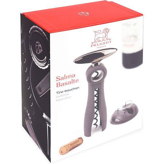 Штопор с обрезателем фольги Salma, базальт, 200374, PEUGEOT VIN, Франция, изображение 2