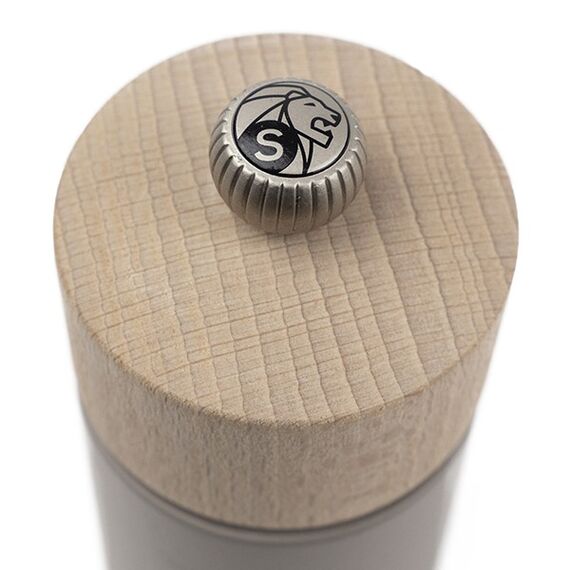 Мельница для соли 12 см, бук, цвет светло-серый, BOREAL PEUGEOT, Франция, изображение 3