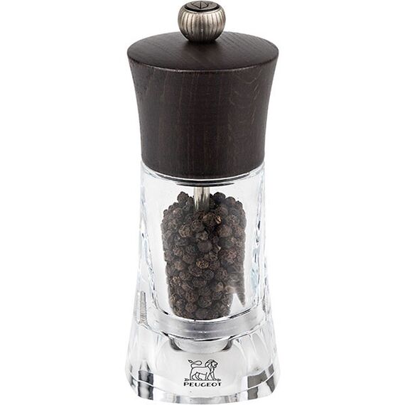 Мельница для перца 14 см, акрил, бук, цвет шоколадный, OLERON PEUGEOT, Франция