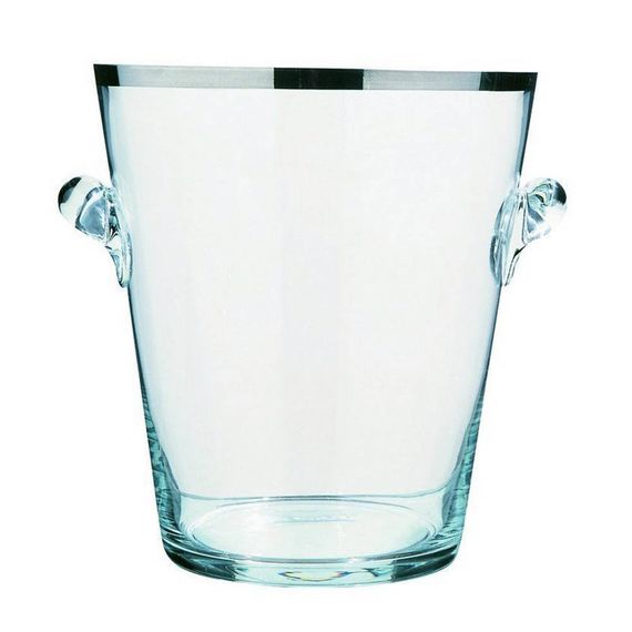 Ведро из стекла для льда под шампанское, высота: 22 см, с платиновой кромкой, 220075, PEUGEOT VIN, Франция, изображение 2