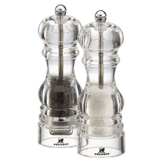 Набор мельниц для перца и соли 18см, акрил, три степени помола, NANCY PEUGEOT, Франция, изображение 10