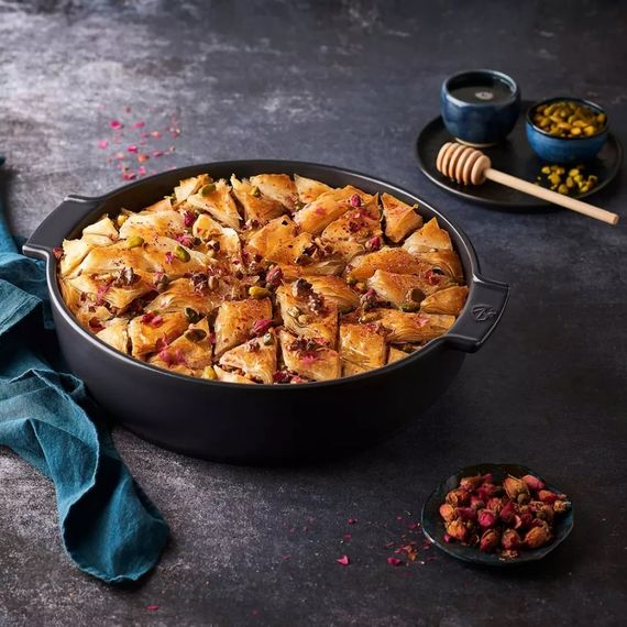 Форма для запекания круглая 34 см h=7см V=3,8л (внутр. размер 30см), SLATE, Peugeot, изображение 3