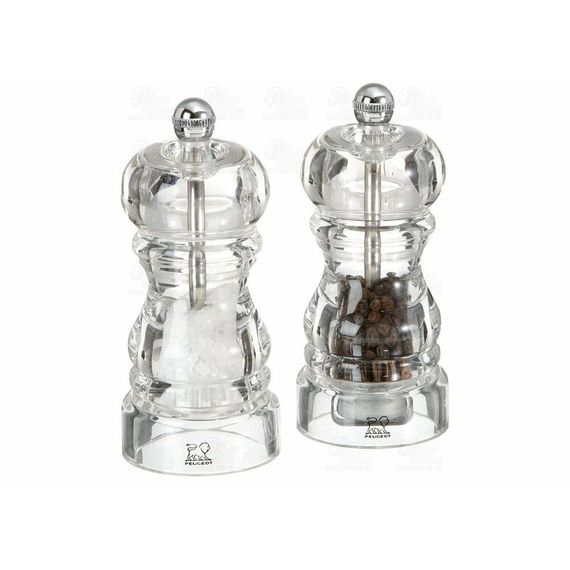 Набор мельниц для перца и соли 12см, акрил, три степени помола, NANCY PEUGEOT, Франция