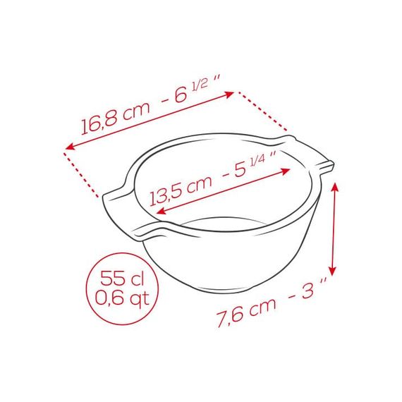 Ступка 550 мл 16,8 см h=7,6 с пестиком (внутр. размер 13,5 см), ECRU, Peugeot, изображение 2