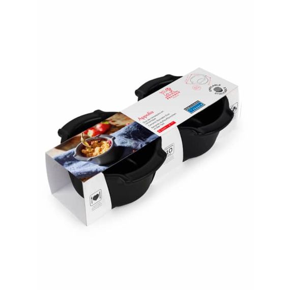 Набор из 2 форм 200 мл H=5,6см, D=11см, черный матовый, RAMEKINS DUO, Peugeot, изображение 3